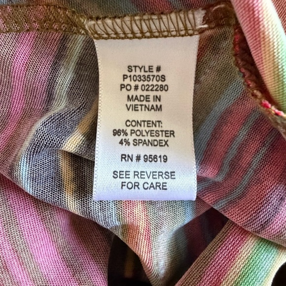 Studio JPR Skirt Womens PXL Multicolor Striped A-Line Maxi Stretch Pull On Boho - Picture 8 of 9